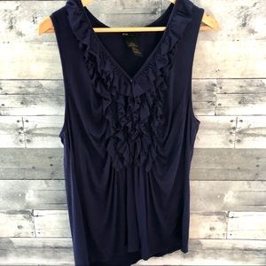 Grace Elements ruffle waterfall sleeveless top